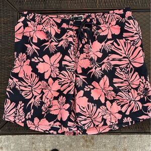 Club Room Pink and Black Swim Shorts
